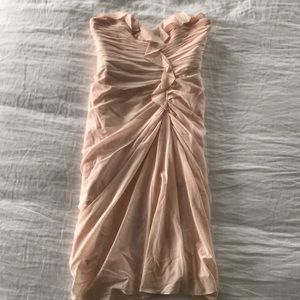 Badgley Mischka Collection Blush Cocktail Dress